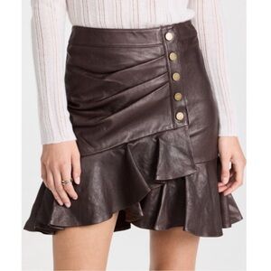 VERONICA BEARD | Saba Leather Skirt